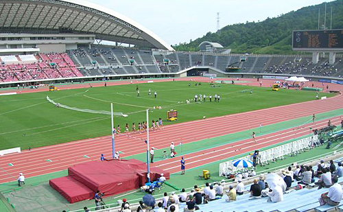日本陸上選手権が行われた広島ビッグアーチ