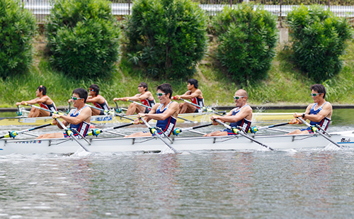 男子舵手無しクオドルプル決勝